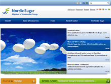 Tablet Screenshot of nordicsugar.dk