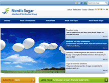 Tablet Screenshot of nordicsugar.com